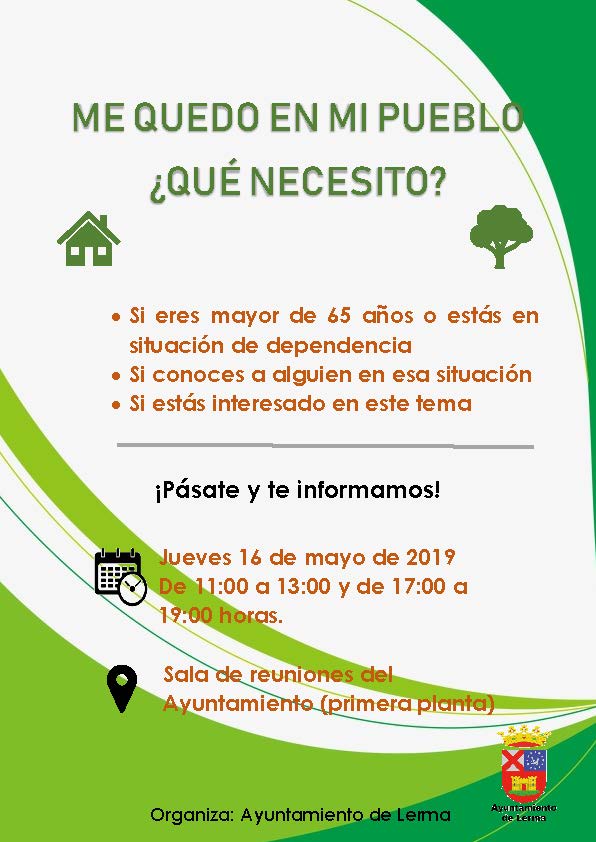 Me quedo en mi pueblo ¿Qué necesito? 2ª sesión