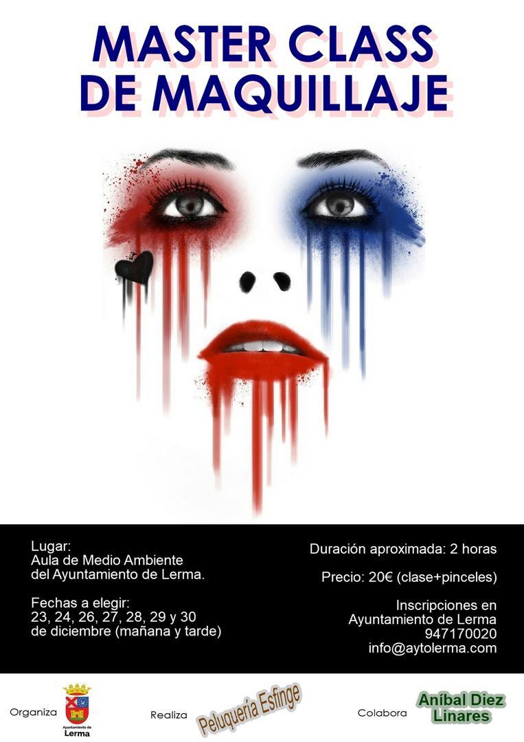 Taller de Maquillaje en Lerma,Diciembre 2017