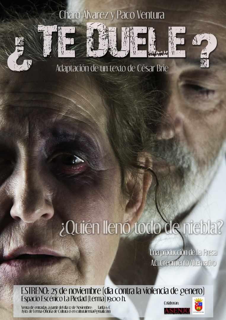 Teatro -Obra ¿Te duele?- Domingo 25 Noviembre-19.00h