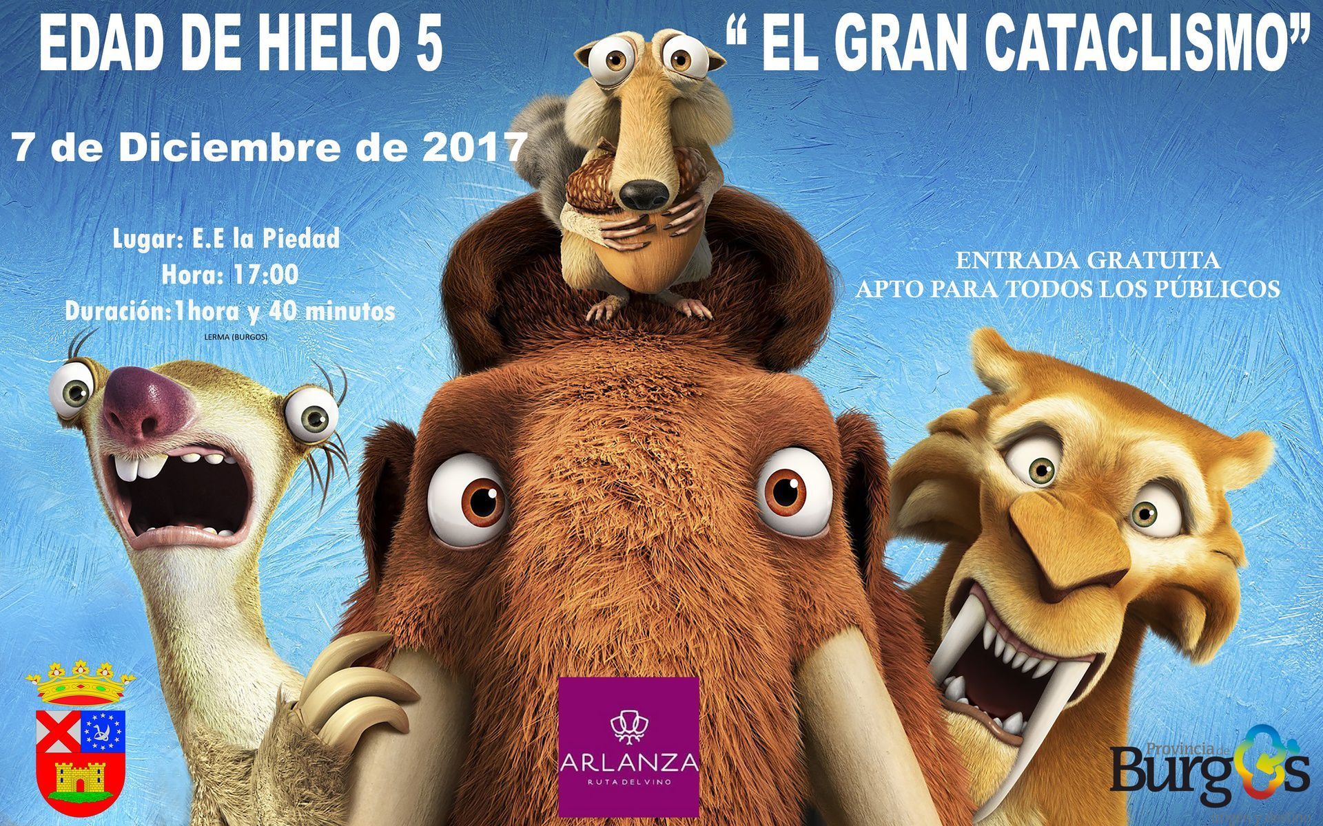 Cine en Lerma: Edad de Hielo "El gran cataclismo"