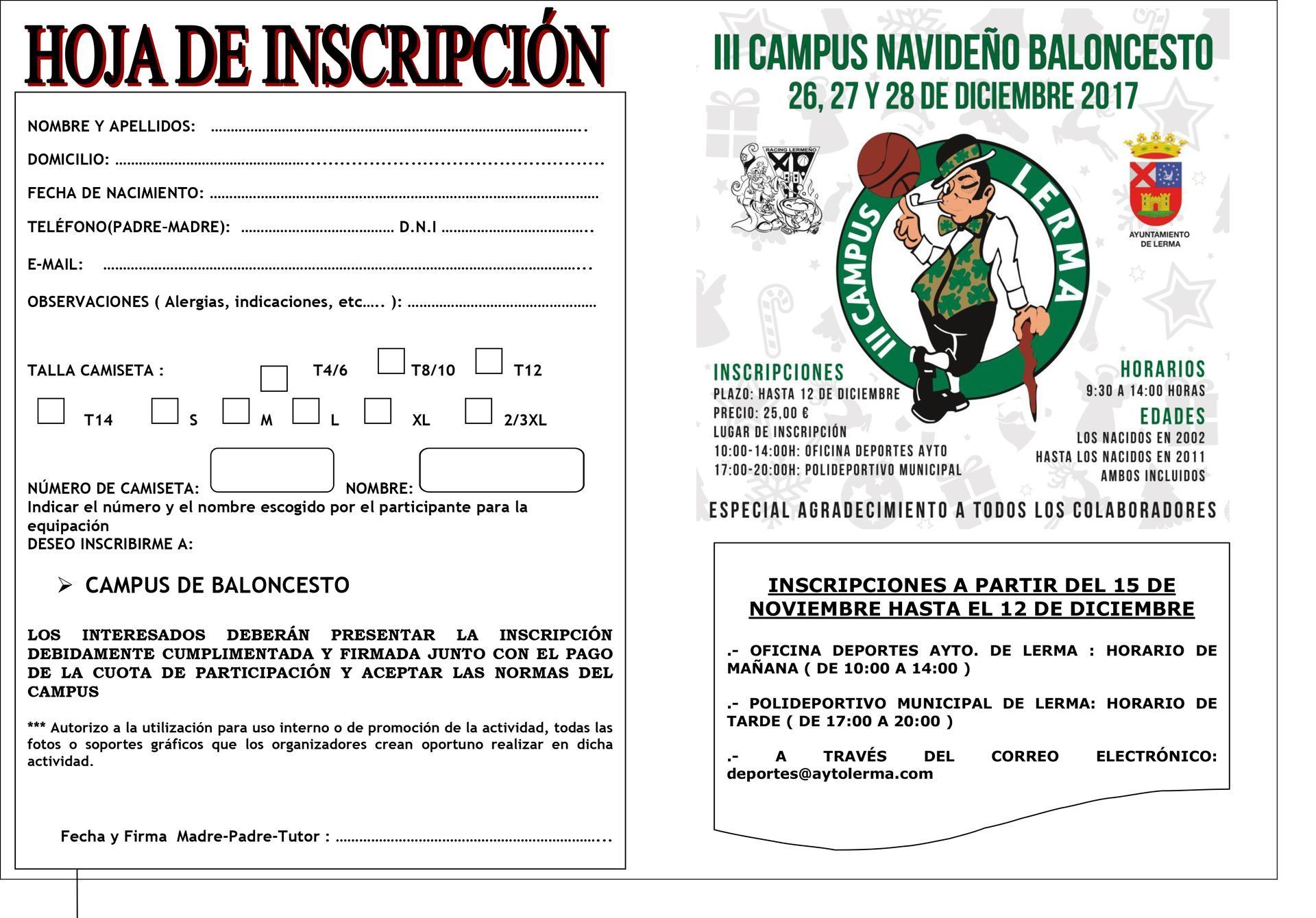 III Campus Navideño Baloncesto