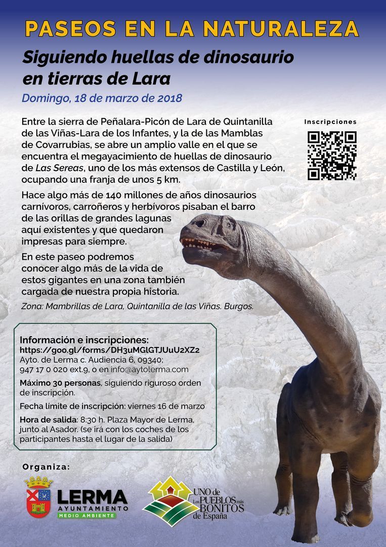 Siguiendo huellas de dinosaurio en tierras de Lara