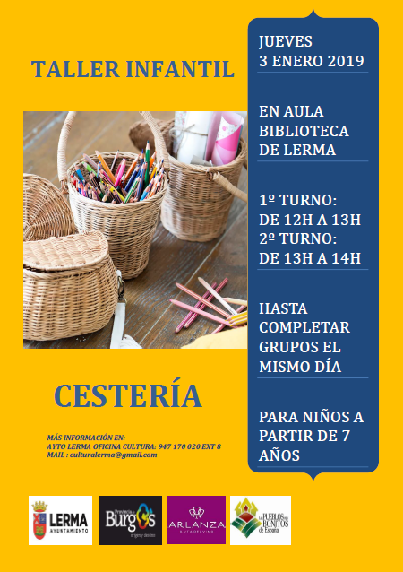 TALLER INFANTIL DE CESTERÍA